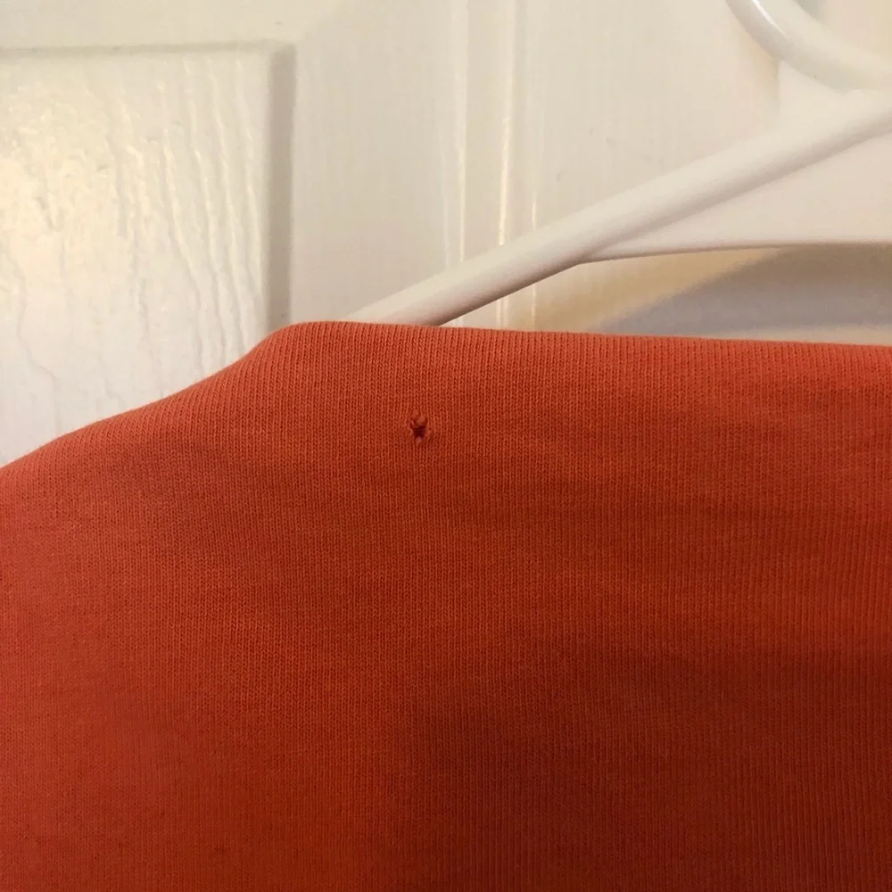 kate spade Orange Short Sleeve Square Neck Top